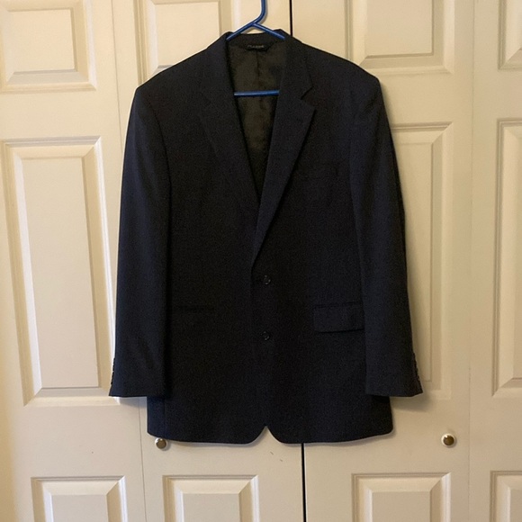 Jos. A. Banks suit jacket navy wool 43 L timeless style - Picture 1 of 12